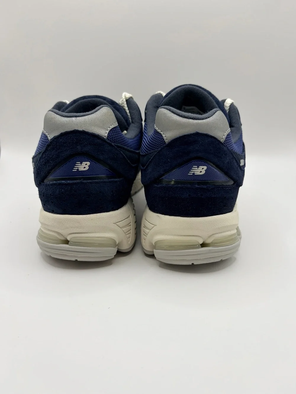 New Balance Navy and White 2002R Suede Mesh Runner